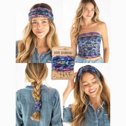 Full Boho Bandeau® Headband - Border Folk Garden