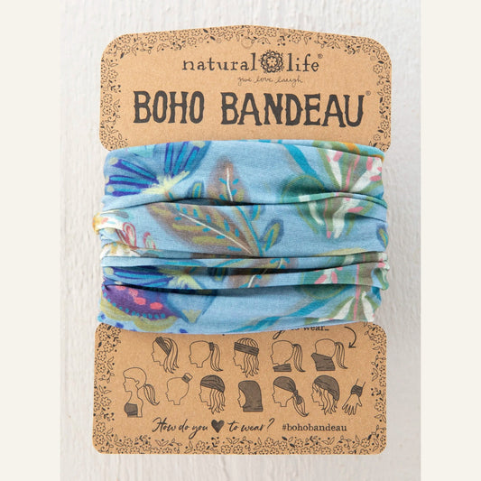 Full Boho Bandeau® Headband - Mandala Folk Garden