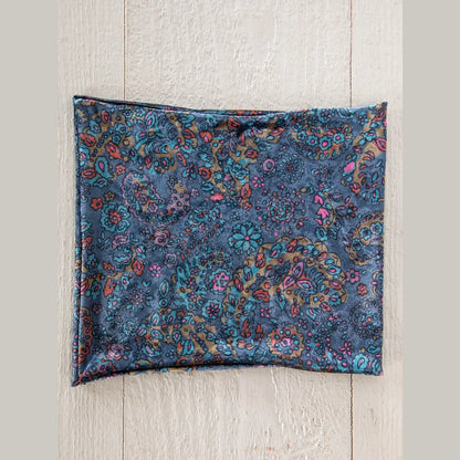 Velvet Boho Bandeau® Headband - Retro Paisley Navy