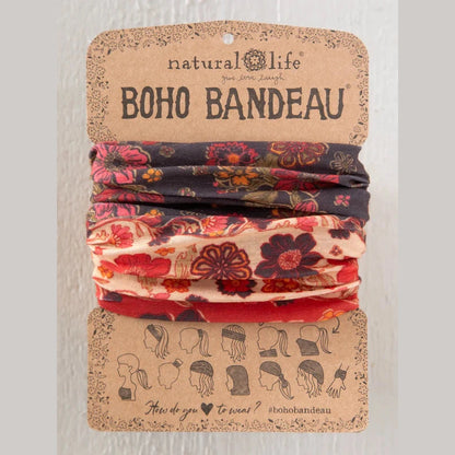Full Boho Bandeau® Headband - Stella Blooms Tan