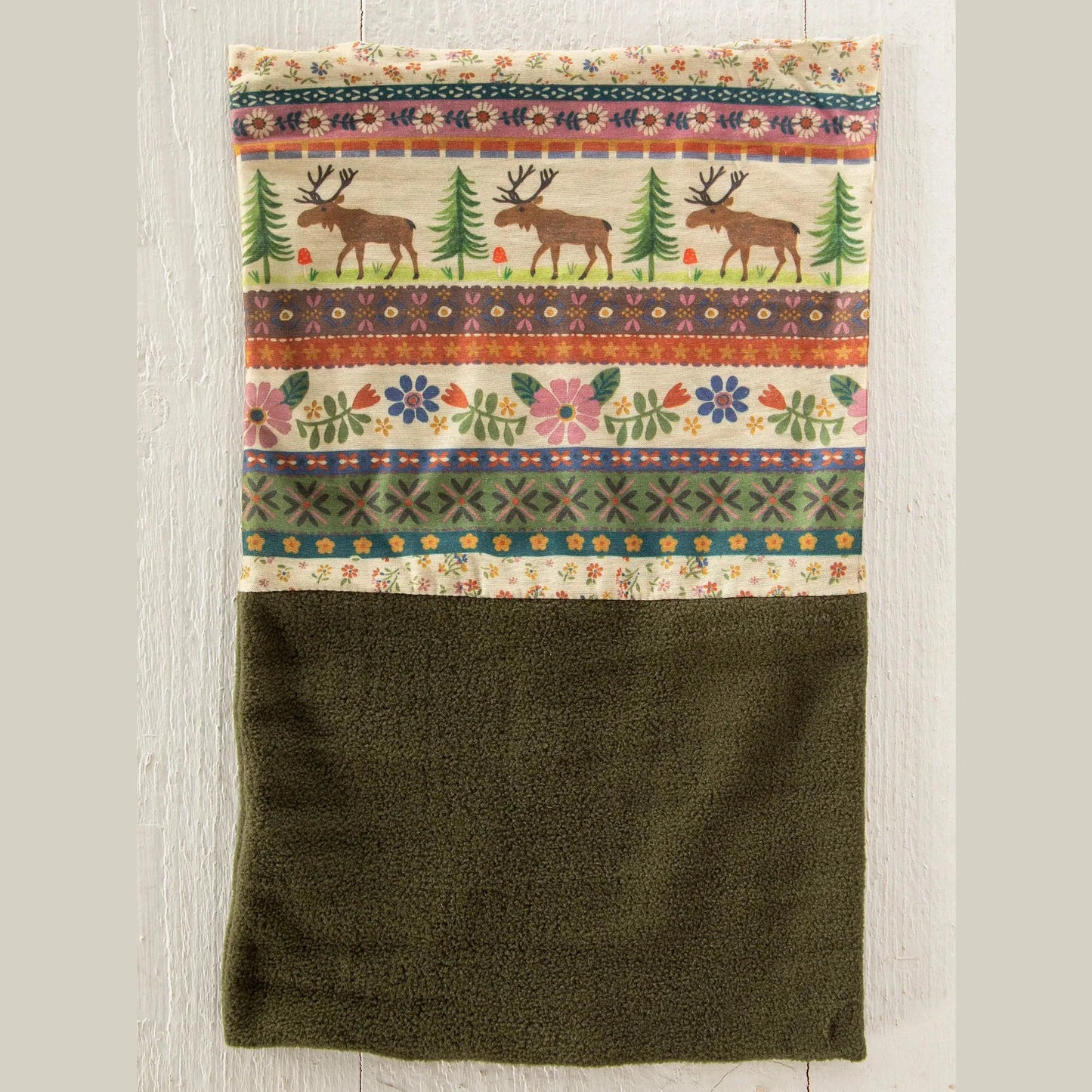 Fleece Boho Bandeau® Headband - Moose Borders