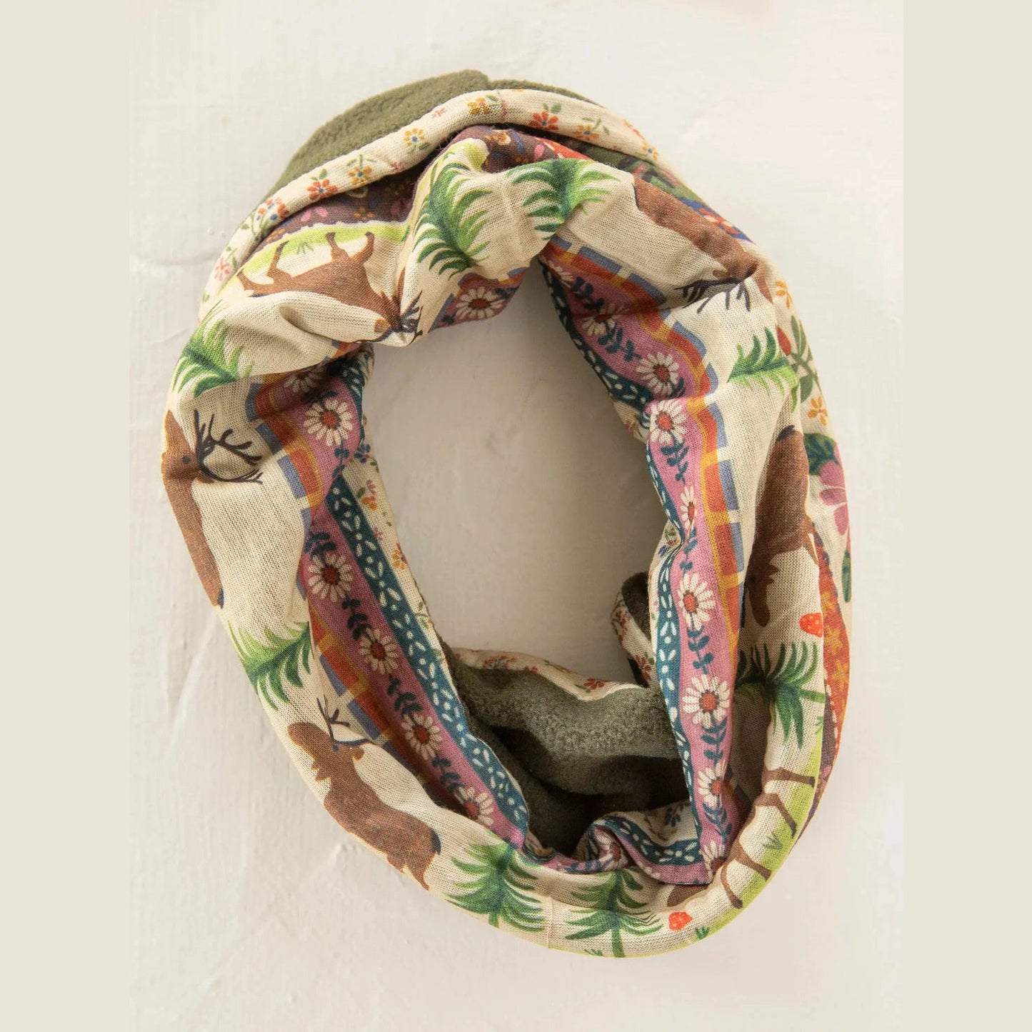 Fleece Boho Bandeau® Headband - Moose Borders