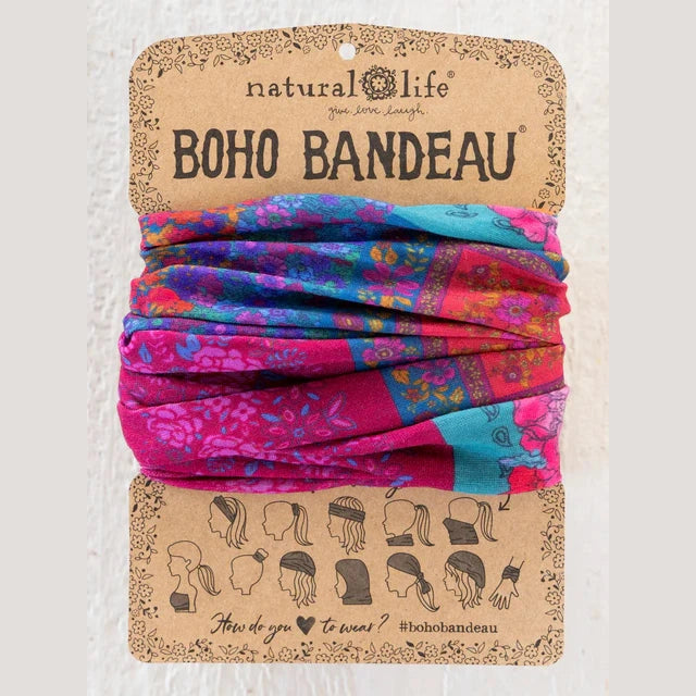 Full Boho Bandeau® Headband - Jewel Positano Scarf - The Feral Market