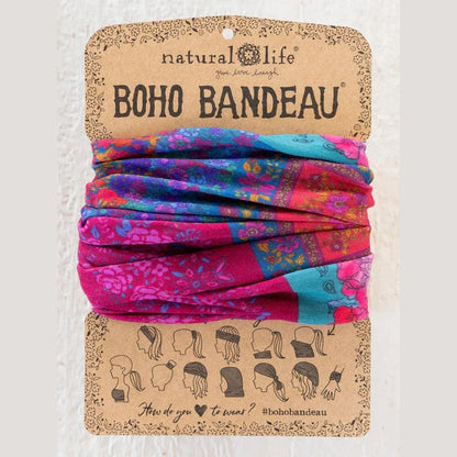 Full Boho Bandeau® Headband - Jewel Positano Scarf - The Feral Market