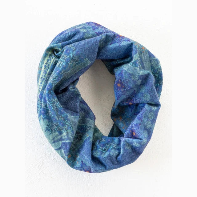 Full Boho Bandeau® Headband - Navy Patchwork - The Feral Market