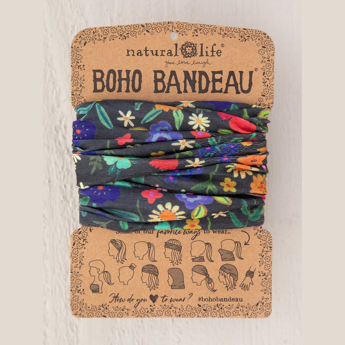 Full Boho Bandeau® Headband - Multi Wildflowers