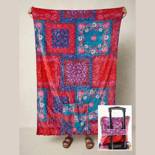 Cozy Car & Travel Blanket - Jewel Positano Scarf