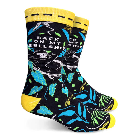 Back On My Bullshit Men's Crew Socks