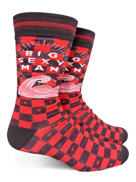 Big Sexy Man Mens Crew Socks