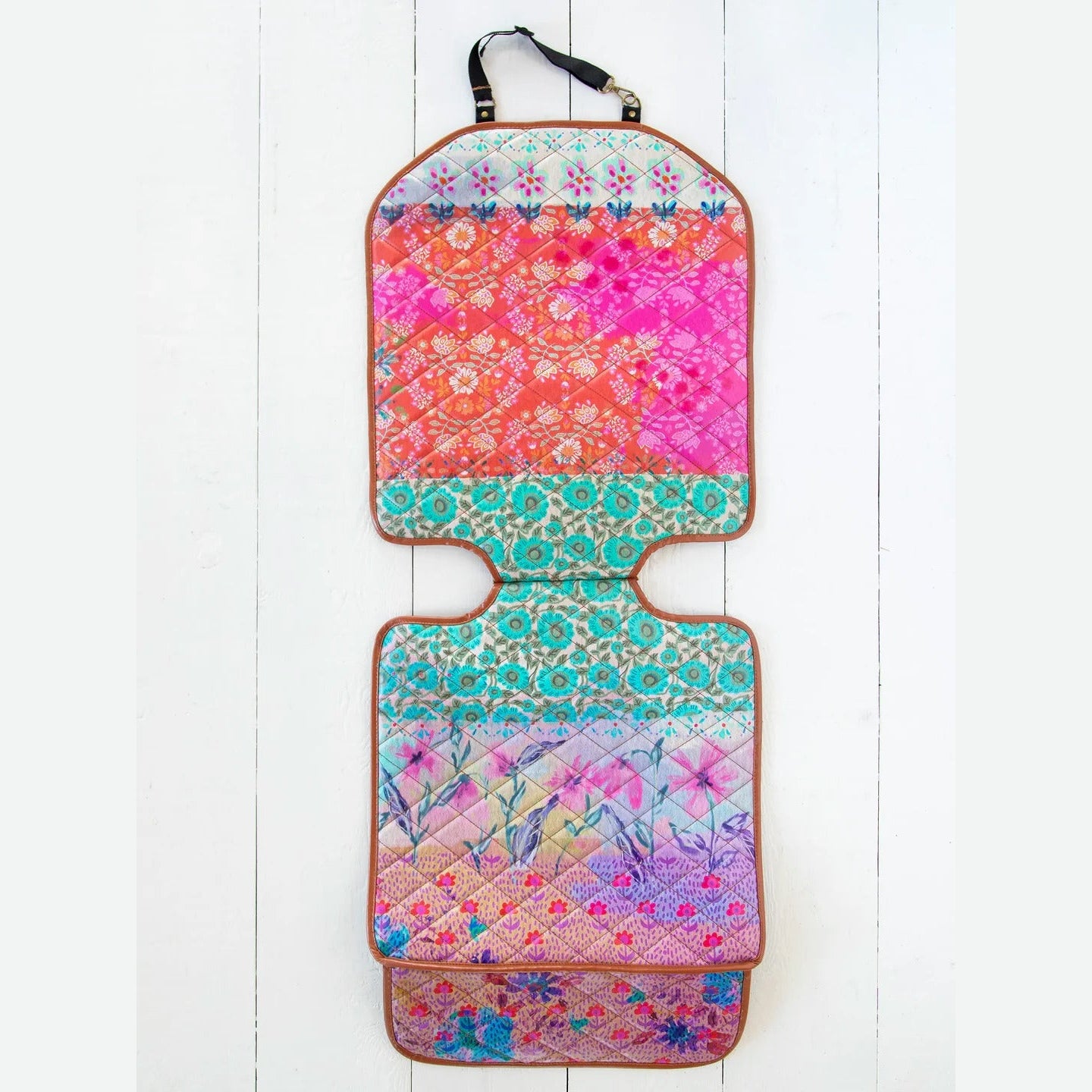 Car Seat Protector - Pink Watercolor Patchwork