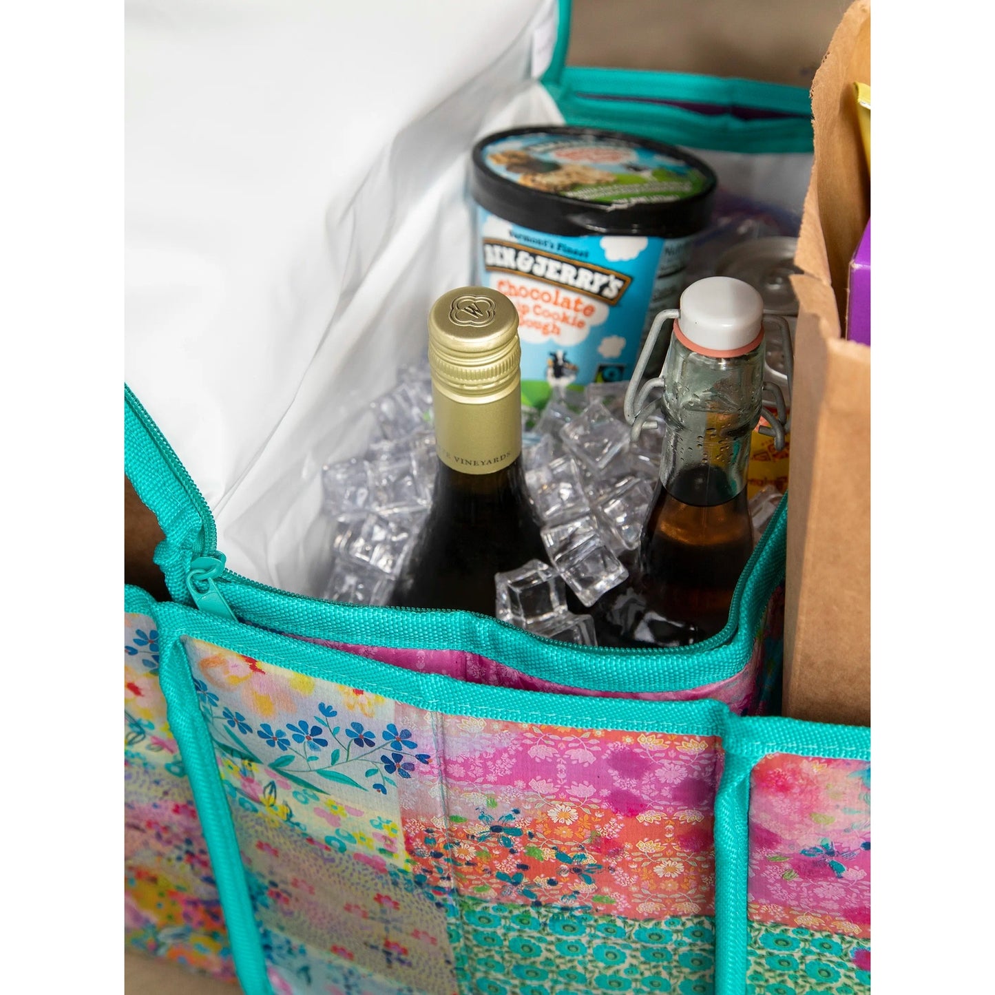 Car Trunk Organizer - Floral Border