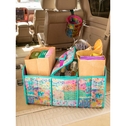 Car Trunk Organizer - Floral Border