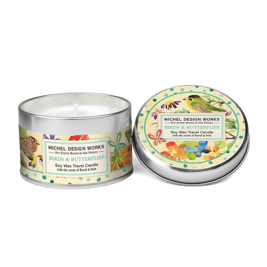 Birds & Butterflies Small Boxed Candle