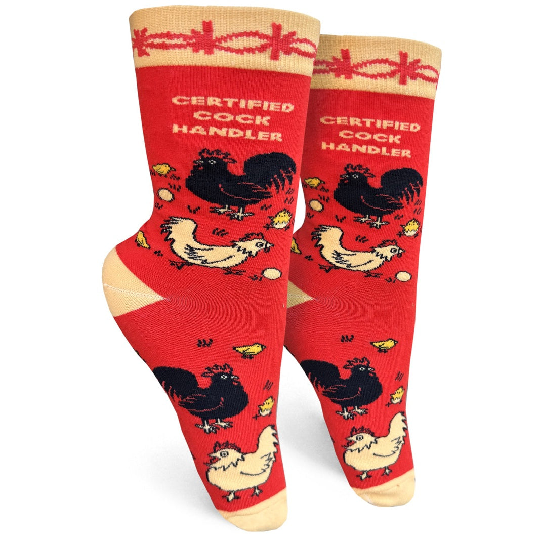 Certified Cock Handler Womens Crew Socks - The Feral Market