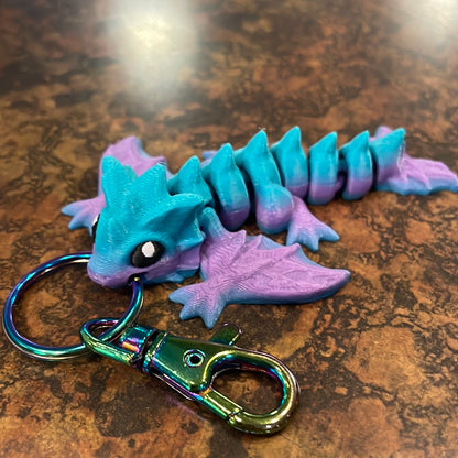 3D Printed Baby Dragon Keychain *MERMAID*