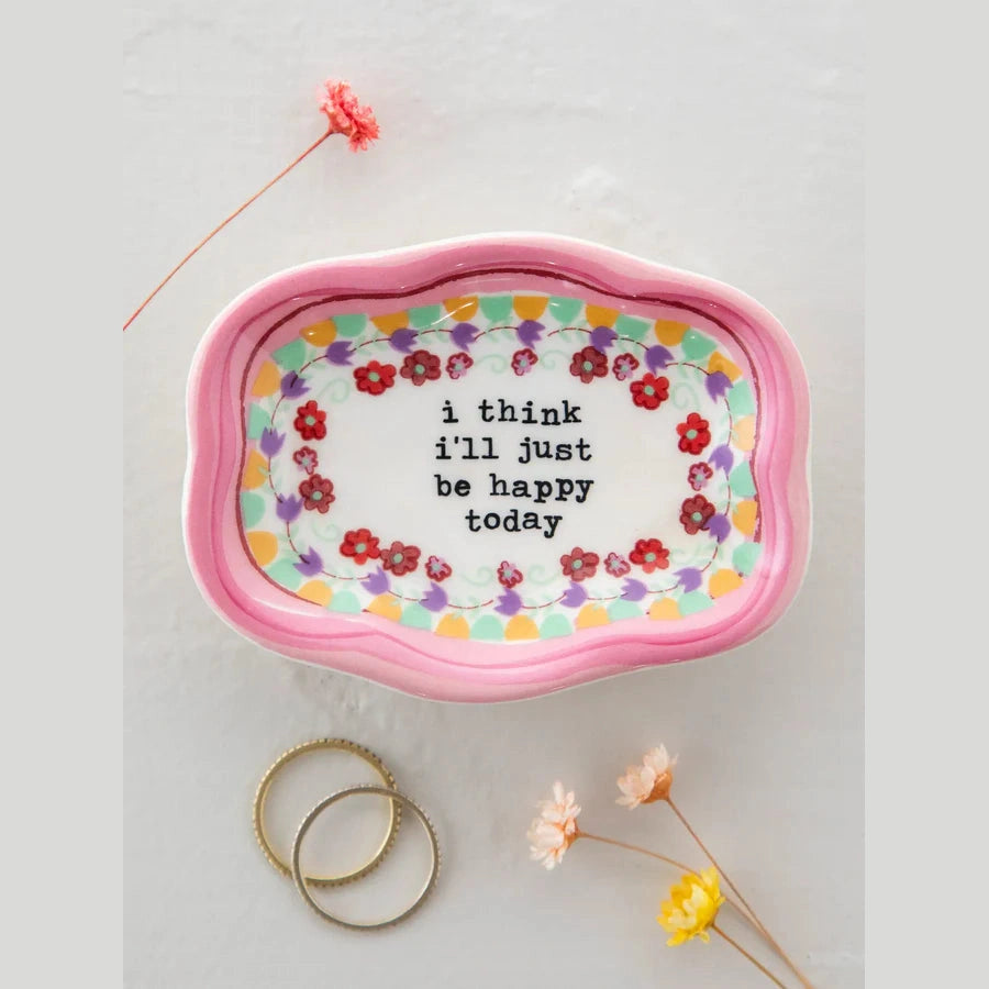 Artisan Trinket Dish - Just Be Happy