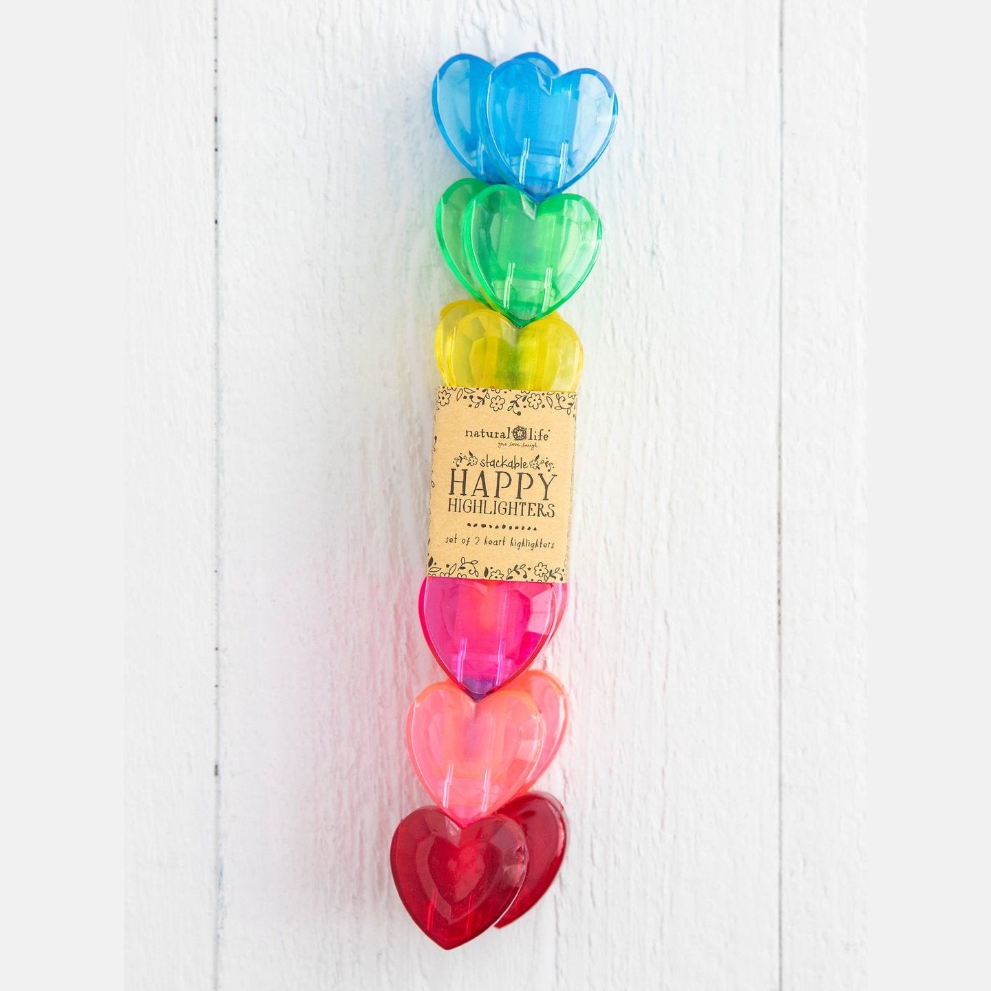 Stackable Heart Highlighters, Set of 2