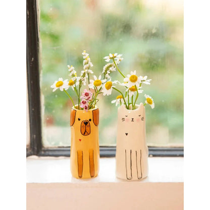 Cutest Little Bud Vase - Cat
