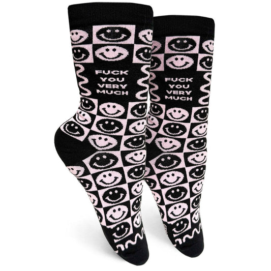 Fuck You Very Much Womens Crew Socks