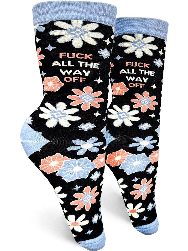 Fuck All The Way Off Womens Crew Socks