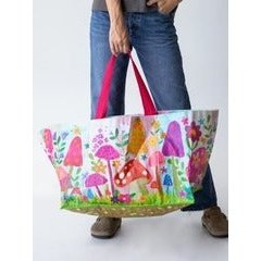 Laundry Traveling Moving Tote Bag - Mushroom