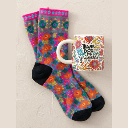 Mug & Sock Set - Thank God For Girlfriends