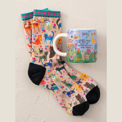 Mug & Sock Set - Every Cat Has A Home