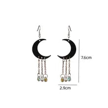 Black Moon Earrings