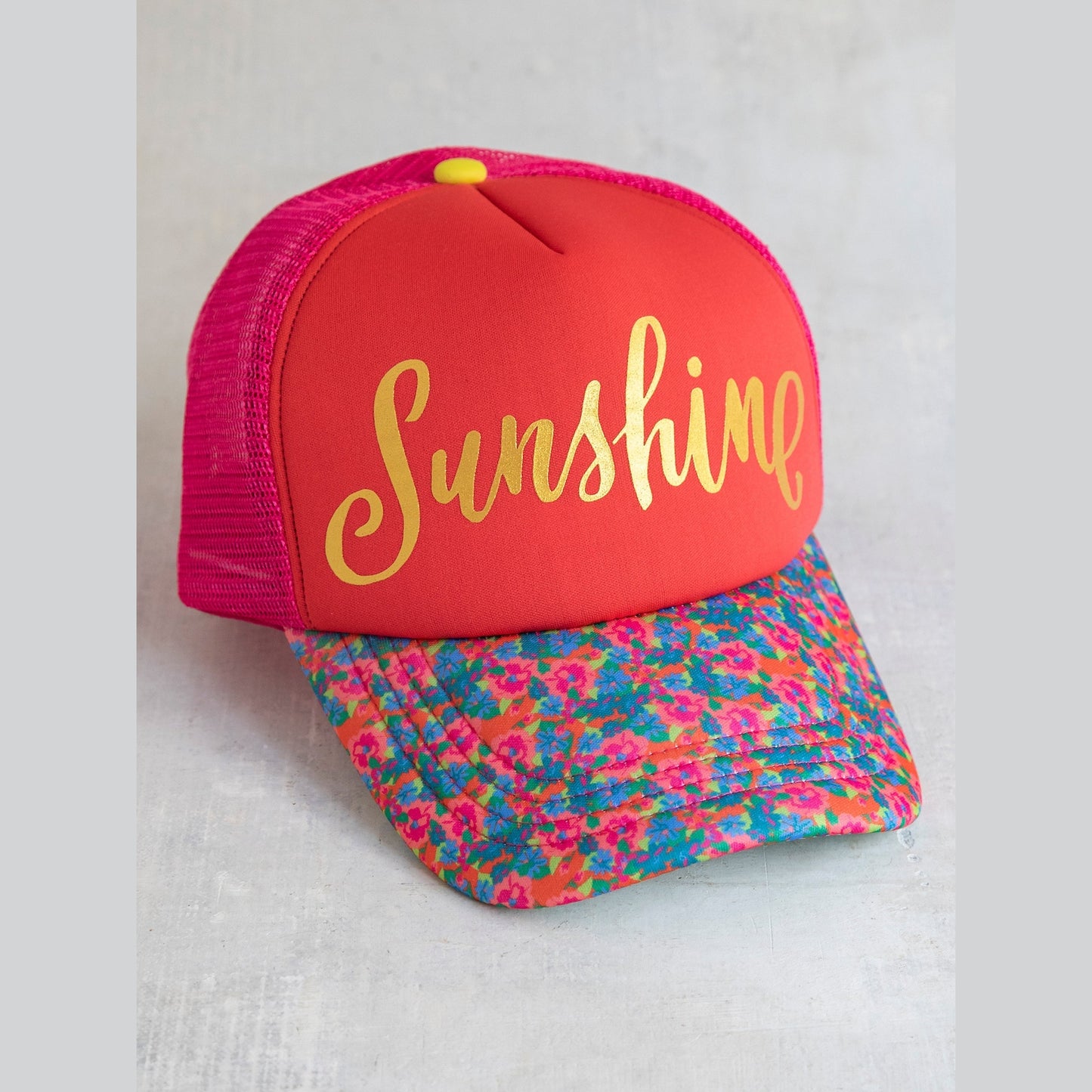 Adjustable Trucker Hat - Sunshine