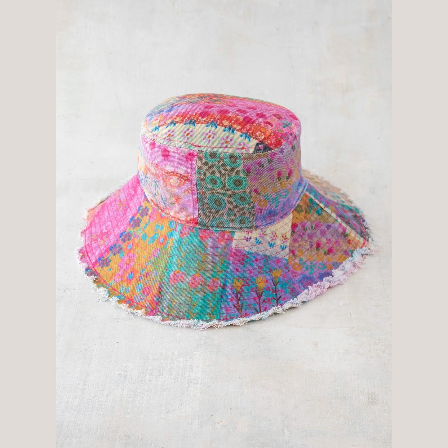 Sandy Days Bucket Hat - Watercolor Patchwork