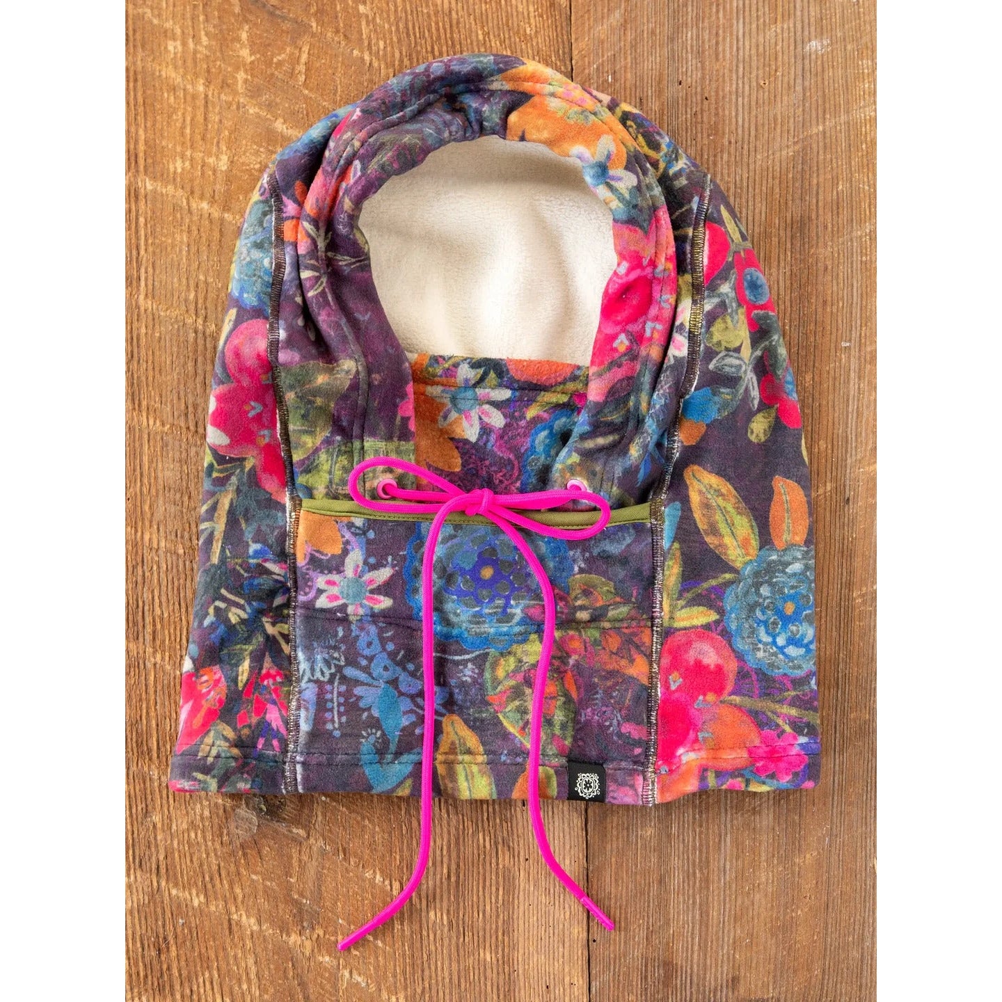 Cozy Balaclava - Dark Floral Garden – The Feral Market