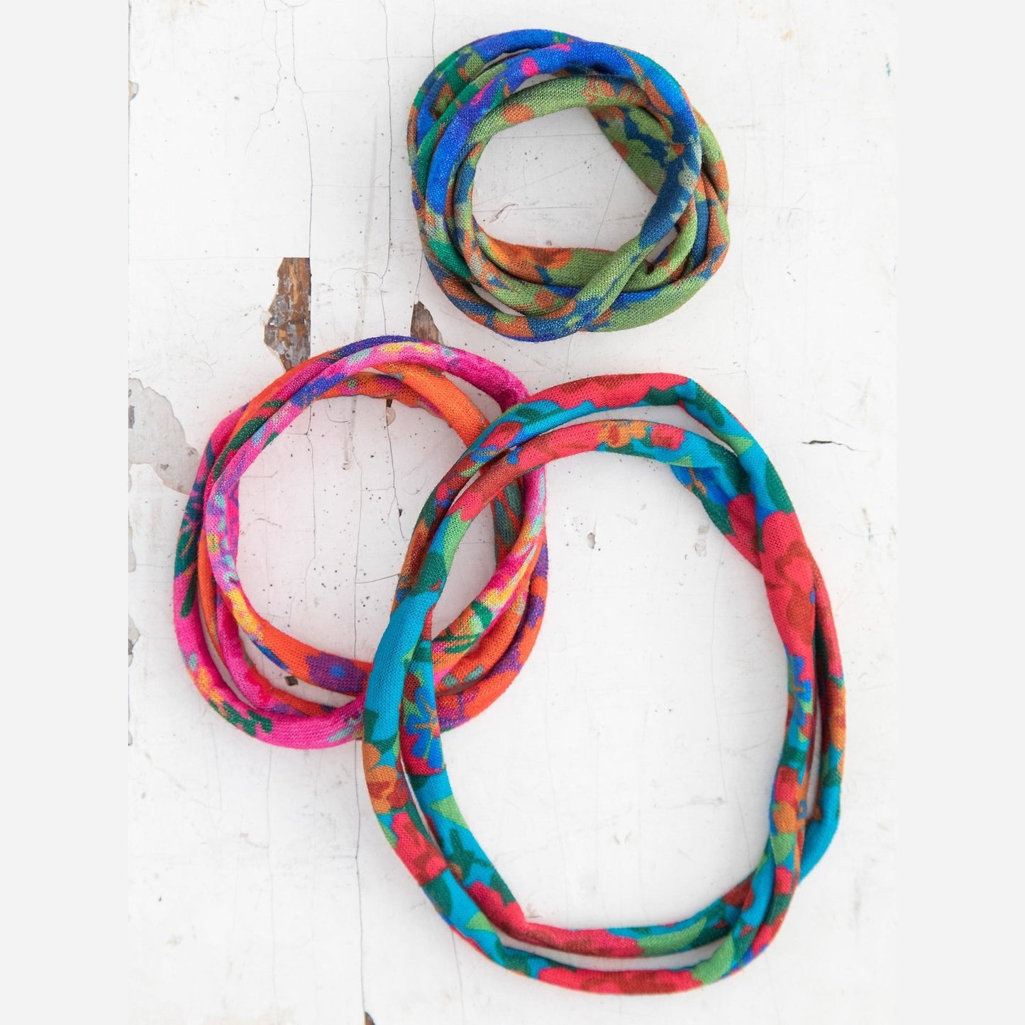 Boho Bands Hair Ties, Set of 3 - Multi Floral