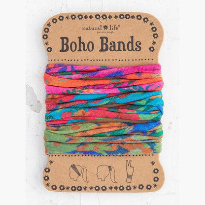 Boho Bands Hair Ties, Set of 3 - Multi Floral