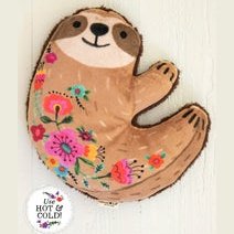 Sherpa Shaped Microwavable Heating Pad - Sloth