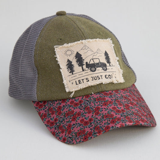 Canvas Trucker Hat - Let's Just Go