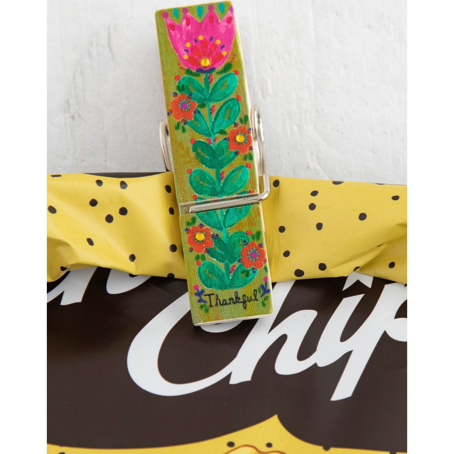 Bag Clips, Set of 4 - Thankful Blessed - Thumbnail 5