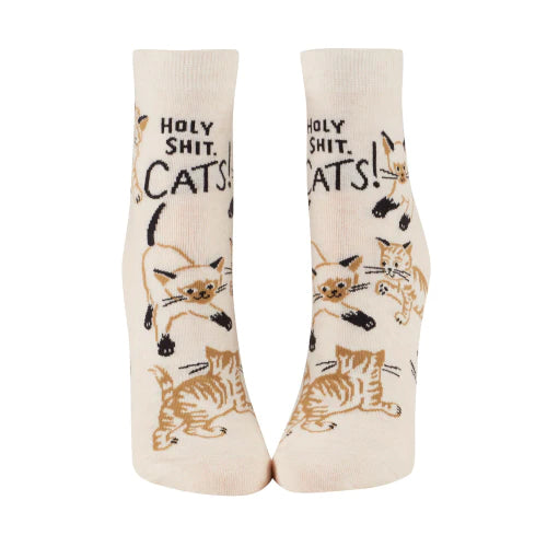 Holy Shit. Cats! Crew Socks