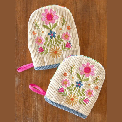 Embroidered Mini Oven Mitt, Set of 2