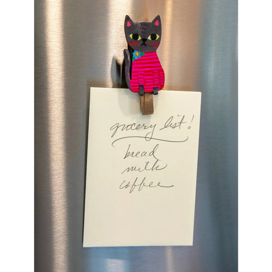 Magnet Happy Clips, Set of 2 - Cat