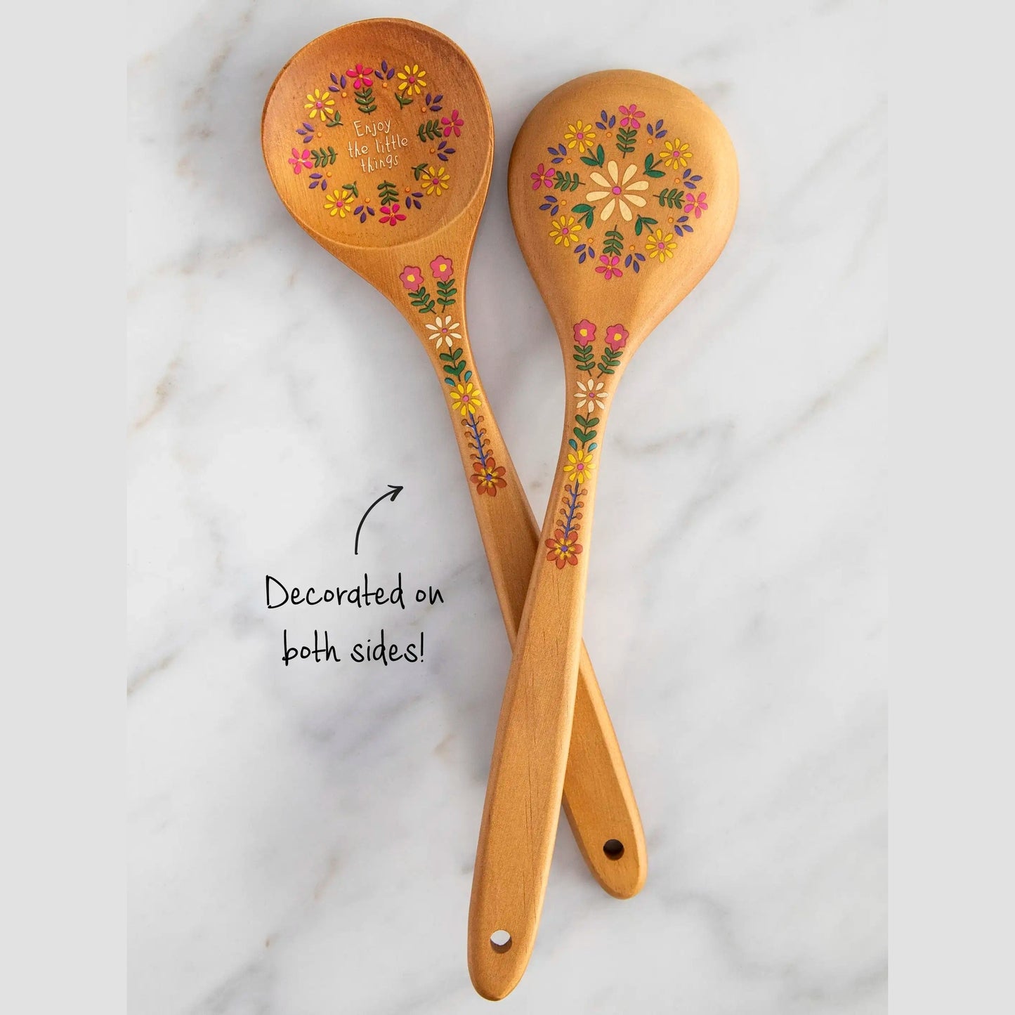 Cutest Wooden Spoon Ever - Folk Flower