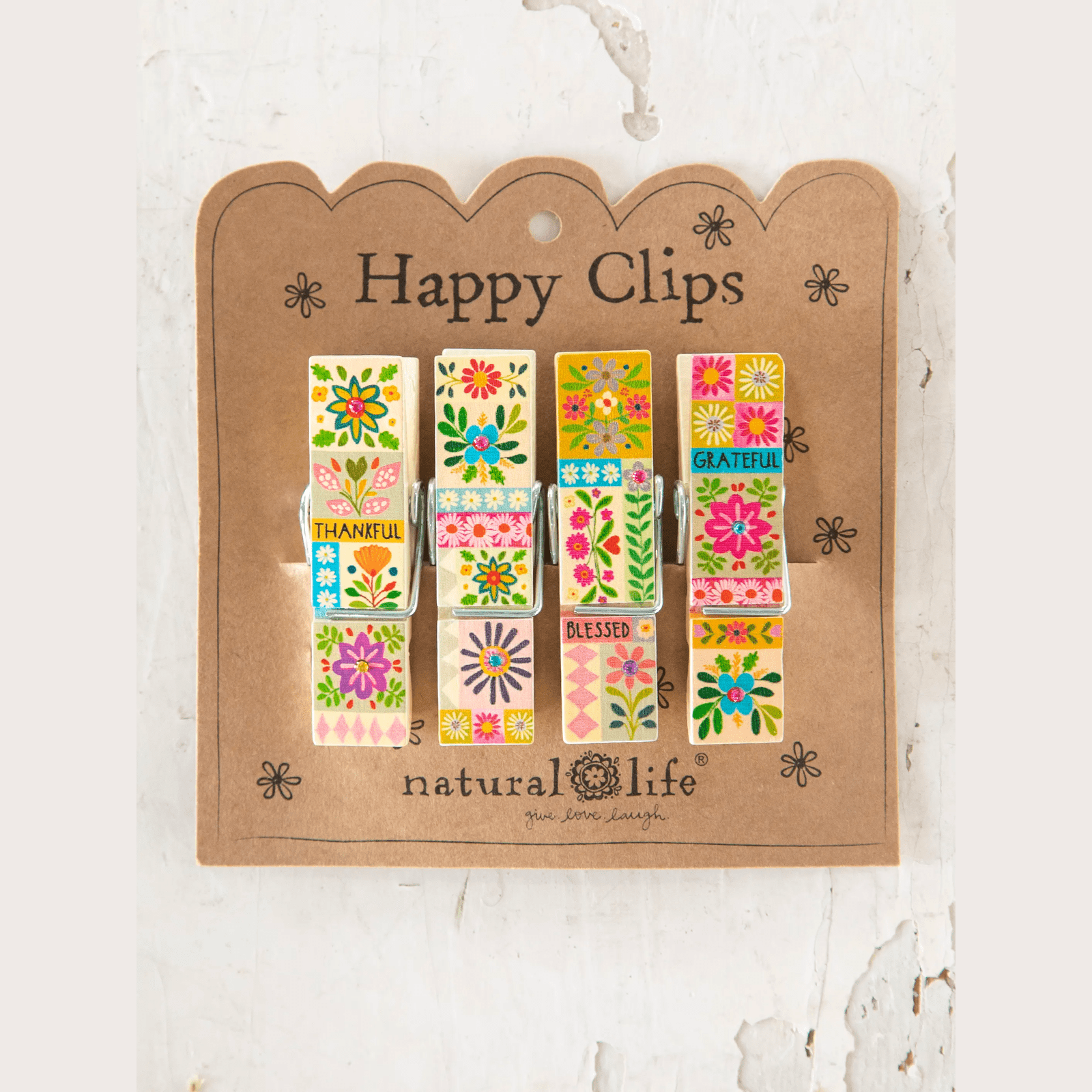 Bag Clips, Set of 4 - Thankful Blessed - Thumbnail 2
