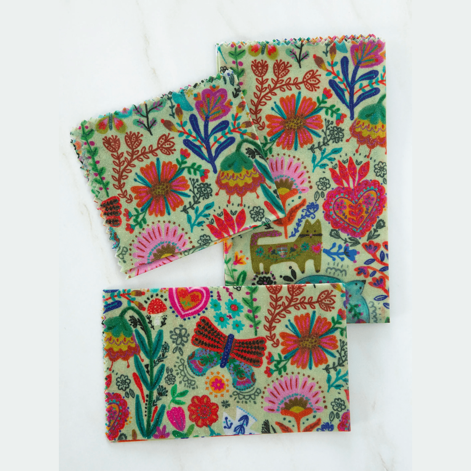 Beeswax Wraps, Set of 3