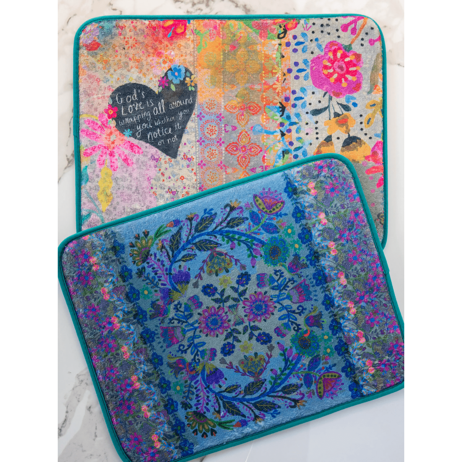 Reversible Dish Drying Mat - Loved