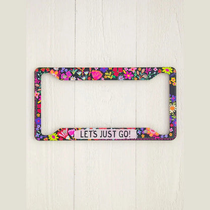 License Plate Frame - Let's Just Go - The Feral Market