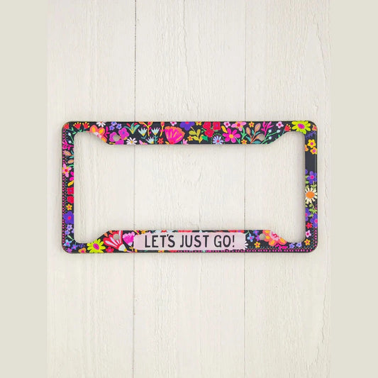 License Plate Frame - Let's Just Go - The Feral Market