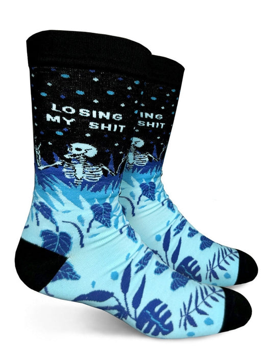 Losing My Shit Mens Crew Socks