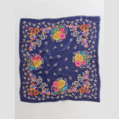 Printed Bandana - Cream Floral - The Feral Market
