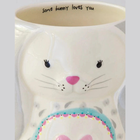 Folk Art Coffee Mug - Bonnie The Bunny - The Feral Market