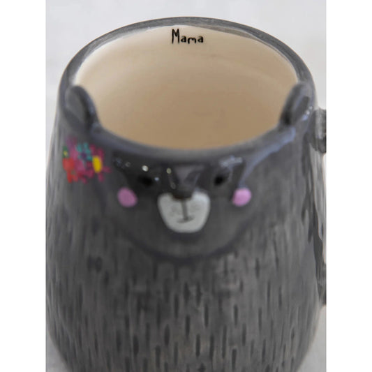 Folk Art Coffee Mug - Mimi The Mama Bear