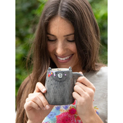 Folk Art Coffee Mug - Mimi The Mama Bear